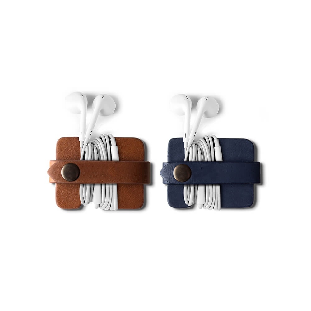 Unisex Leather Earphone Holder